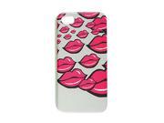 Nonslip Side IMD Red Lips Printed Guard Cover for iPhone 4 4G 4S