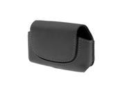 Black Faux Leather Case Holder w Belt Clip for O2 Atom