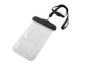 Water Resistant Bag Case Black Neck Lanyard Armband for iPhone 4 4G 4S