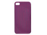 Hard Plastic Fuchsia Black IMD Dotted Back Shell for iPhone 4 4G 4S Yxnvv