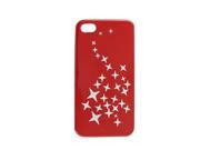Unique Bargains IMD Stars Pattern Nonslip Side Back Case Protector for iPhone 4 4G 4S