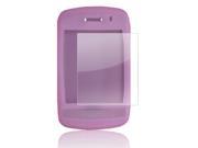 Screen Guard Silicone Case Cover for Blackberry 9500 9530 Pnk