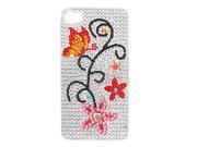 Butterfly Accent Crystal Back Sticker for iPhone 4 4G