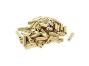 50 Pieces M3 Female Threaded PCB Brass Standoff Spacer 15mm High Gold Tone M3x15