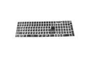 White Letters Arabic English Keyboard Sticker Decal Black for Laptop Computer