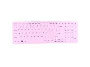 Pink Soft Silicone Laptop Keyboard Cover Protector Film for Acer E1 571