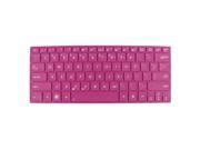 Laptop Keyboard Protector Film Skin Cover Fuchsia for Asus X301 X301A S300