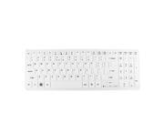 White Clear Silicone Laptop Keyboard Protector Film Skin for Acer M3 581T M5 581