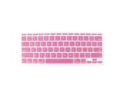 Unique Bargains Pink Clear Silicone Laptop Keyboard Protector Film Skin for Macbook Air 11.6
