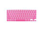 Pink Silicone Notebook Laptop Keyboard Film Skin for Macbook Pro 13 15 17