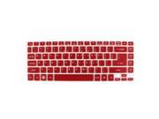 Red Clear Soft Silicone Laptop Keyboard Protector Film for Acer 3830 4830 4755G