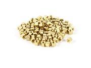 100 Pieces M3 Female Threaded PCB Brass Standoff Spacer 4mm High Gold Tone M3x4