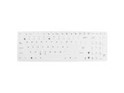 Unique Bargains White Silicone Dustproof Protective Film Keypad Keyboard Skin for ASUS 15