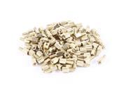 M3 Male to Female Threaded 6mm 6mm PCB Spacer Stand off 12mm Gold Tone 100 Pcs