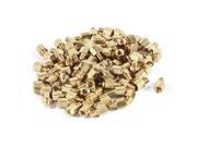 M3 Male to Female Thread 5mm 5mm PCB Spacer Stand off 10mm Gold Tone 100 Pieces