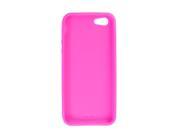 Fuchsia TPU Soft Plastic Phone Protective Back Case Shell for iPhone 5 5G