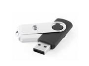 Rotating Black Aluminum Clip USB 2.0 Flash Drive Memory Disk Storage 4GB