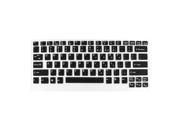 Unique Bargains Soft Silicone Laptop Keyboard Protector Film Black Clear for Lenovo E41 E42 E43
