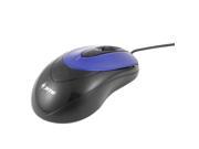 Royal Blue Black Plastic USB Optical Gaming Game Mouse Mice Red LED Wired for PC