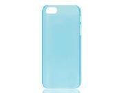 Unique Bargains Light Blue Slim Back Case Protective Cover for iPhone 5 5G