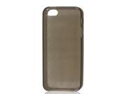 Clear Dark Gray Argyle Pattern Soft Plastic TPU Case Cover for iPhone 5 5G