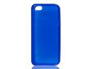 Clear Blue Argyle Pattern Soft Plastic TPU Case Cover for iPhone 5 5G