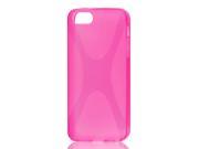 Textured Fuchsia Soft Case Cover for Apple iPhone 5 5G 5th