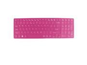 Fuchsia Soft Silicone Laptop Keyboard Cover Protector Film for Acer E1 571