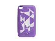 Geometric Print Lavender Silicon Skin for iPod Touch 4G