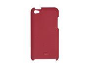 Rubberized Hard Plastic Back Case Red for iPod Touch 4G