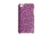 Leopard Print Fuchsia IMD Back Case for iPod Touch 4G