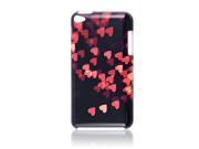 IMD Multi Red Hearts Print Back Cover for iPod Touch 4G