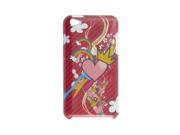 Heart Rainbow Print Plastic IMD Cover for iPod Touch 4G
