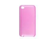 Clear Amaranth Pink Soft Back Case for iPod Touch 4