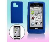 Silicone Phone Skin Case Cover for LG VX9700 Blue