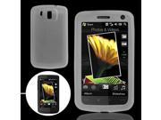 Clear White Silicone Skin Case Cover for HTC Touch HD