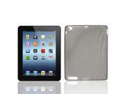 Clear Gray Raindrop Pattern TPU Soft Case Cover for Apple iPad 2