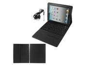 Black PU Leather bluetooth Keyboard Stand Case Cover for Apple iPad 2 3 4