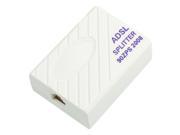 Telephone ADSL Modem 1 to 2 RJ11 6P2C Plug Splitter Filter