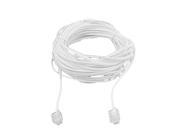 10M 23.8Ft RJ11 Telephone Extension Cable Connector Wht