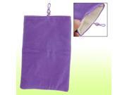 Light Purple Velvet 7 Inch Laptop Sleeve Pouch Bag Case