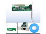 Green 10 100 1000M Ethernet Lan Network PCI Card New