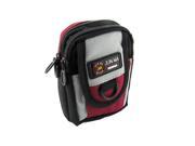 Nylon Zippered Closure Carrying Bag Pouch w Strap for Digital Camera