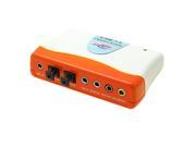 Orange External USB 7.1 Sound Audio Box Card Adaptor Xuhys