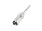 MIC Male Jack 3 Pin XLR Microphone Cable Plug Connector Spring Sdvgm