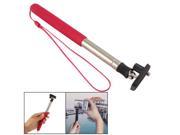 Wrist Strap Extendable Metal Hand Held Monopod Red