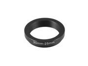Unique Bargains 30mm 25mm 30mm to 25mm Black Step Down Ring Adapter for Camera