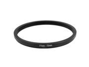 77mm 72mm 77mm to 72mm Black Step Down Ring Adapter for Camera