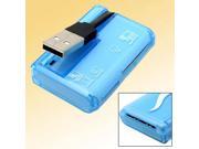Sky Blue Mini All in 1 USB Memory Card Reader Writer