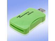 Green Pocket Mini USB 2.0 SD MMC Card Reader Writer
